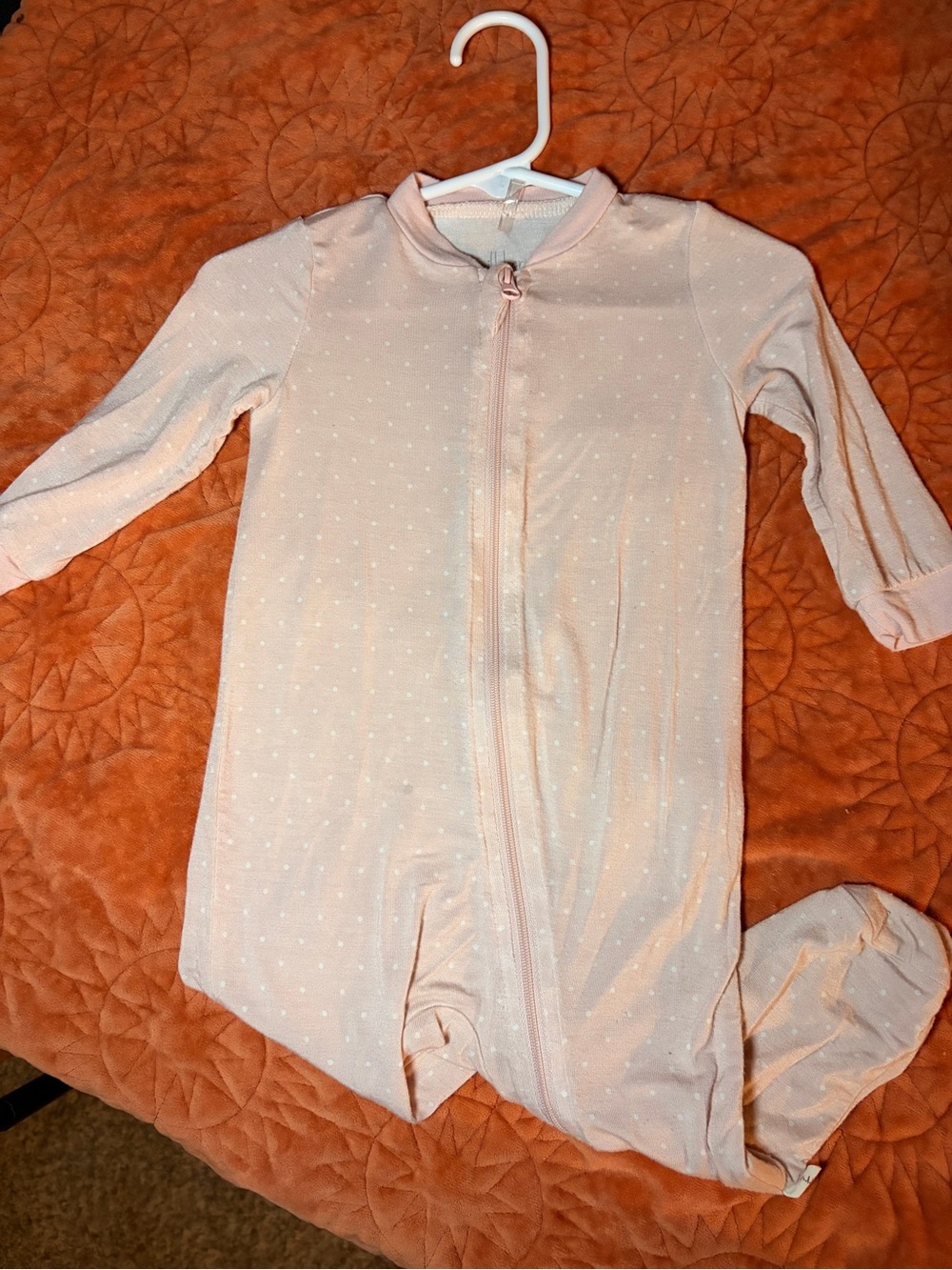 Girls Milkberry Polka Dot Pjs- 3/6mo